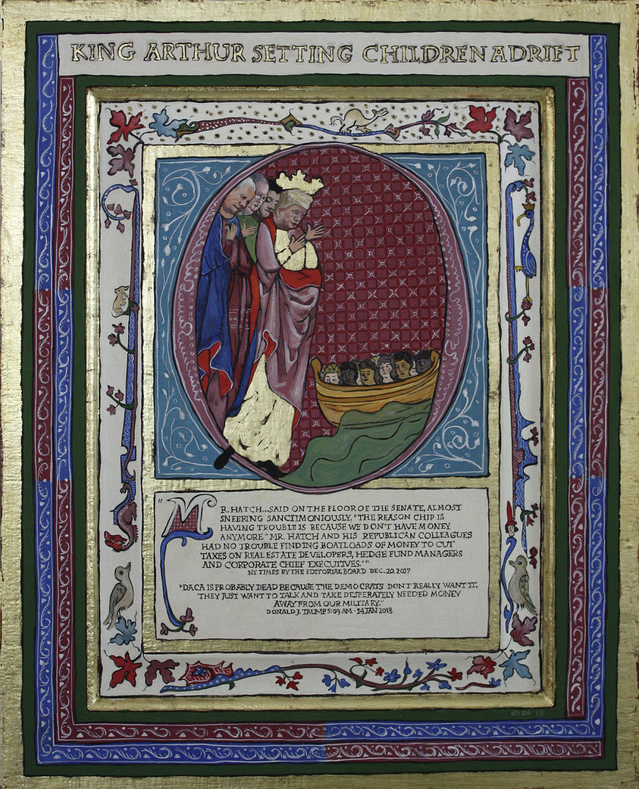 "King Arthur Setting Children Adrift"